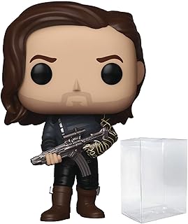 POP Marvel: Avengers Infinity War - Bucky Barnes (Winter Soldier) Funko Pop! Vinyl Figure (Bundled with Compatible Pop Box Protector Case), Multicolor, 3.75 inches