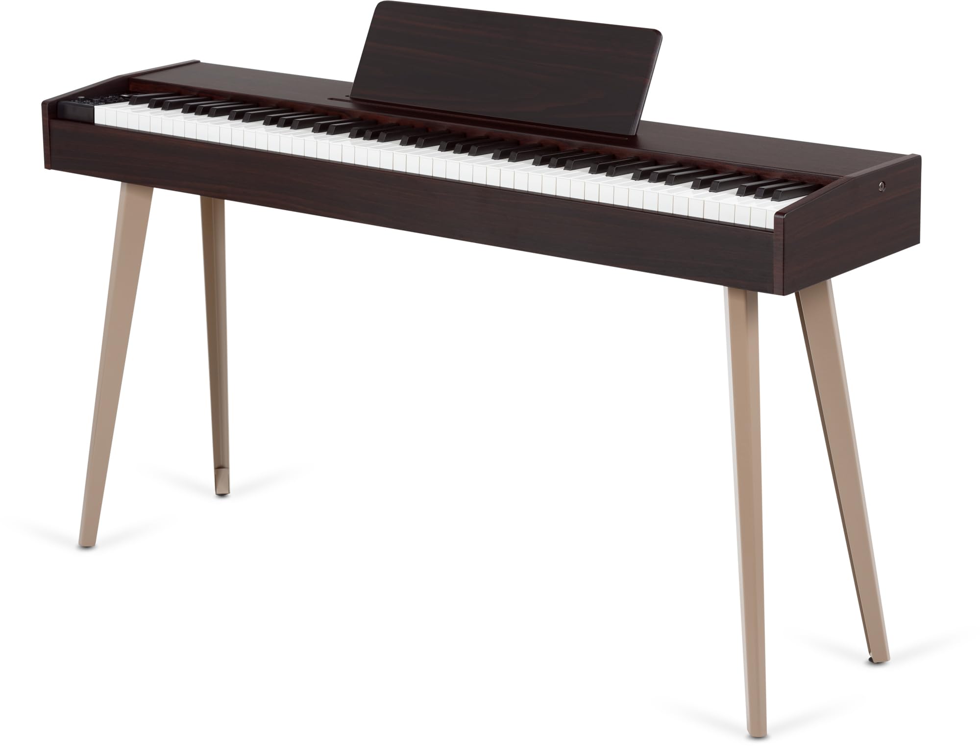 McGrey DP-17 WD Design Piano noce scuro, Polifonia a 128 voci, Off) | 88 tasti pesati con meccanica a martello, Dinamica di tocco (On, Off), 80 brani demo interni, 128 suoni, 3 pedali (Sustain