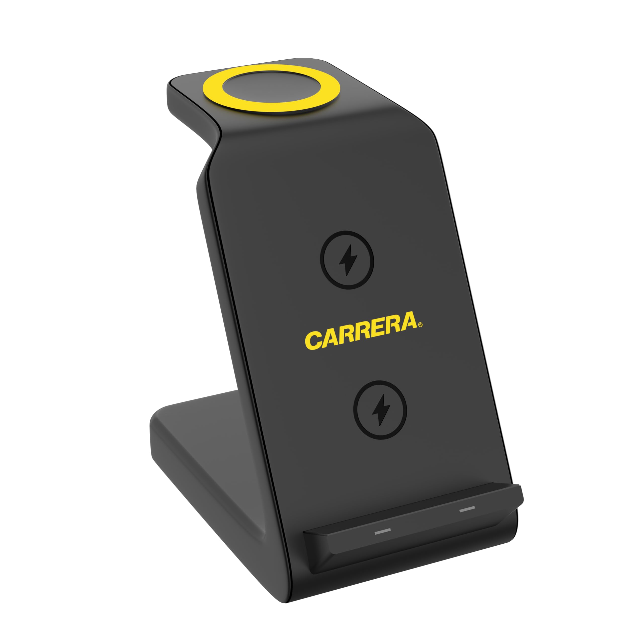 CARRERA CWC-235 składana bezprzewodowa ładowarka, 3 w 1, 15 W, szybka ładowarka magnetyczna do telefonu komórkowego, 2,5 W do słuchawek, 2,5 W do zegarka, kabel typu C wchodzi w zakres dostawy