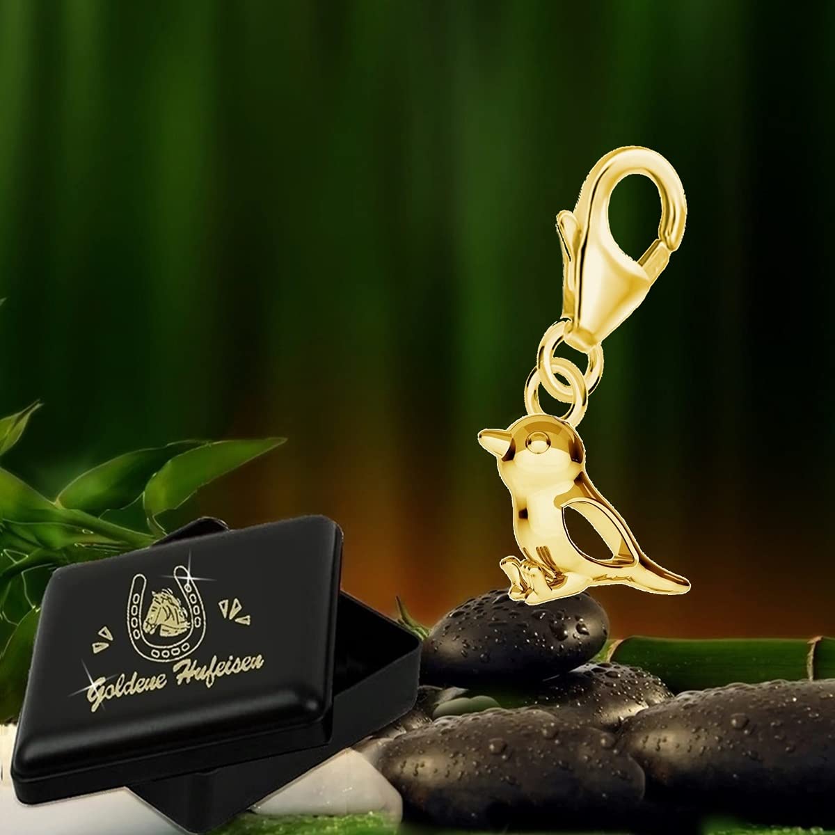 mini moineau charm pendentif oiseau en argent sterling 925 plaqué or