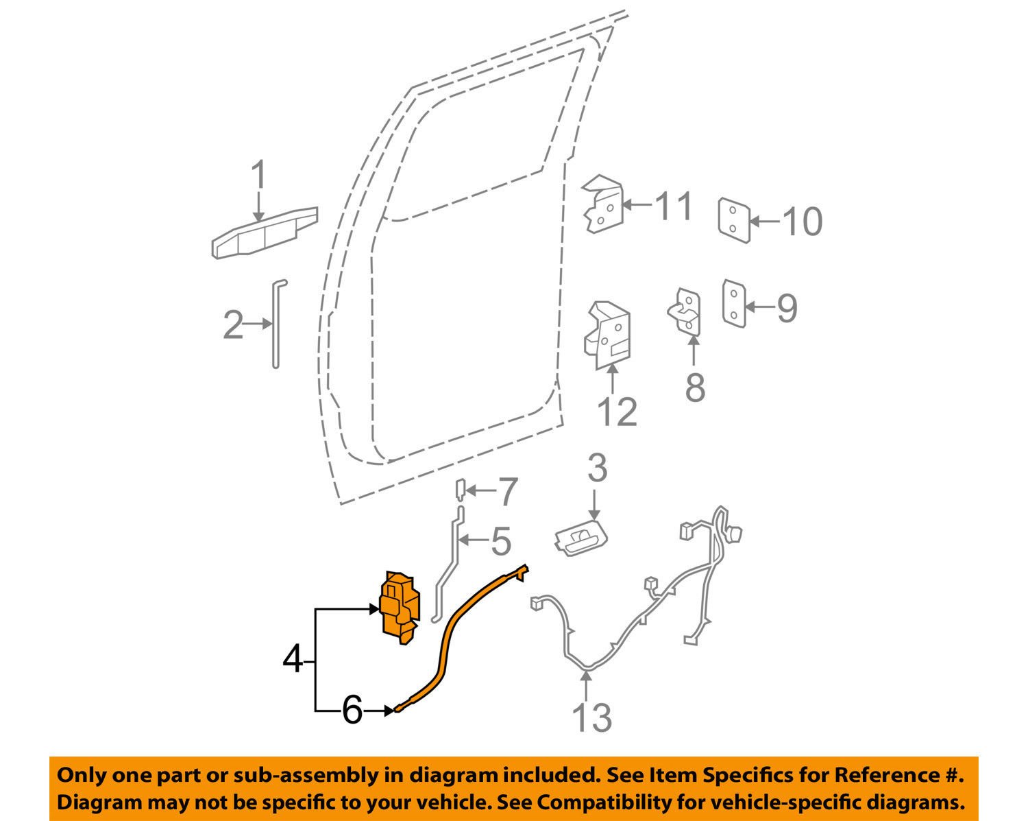 Amazon.com: Genuine GM 25876394 Door Latch, Rear, Right : Automotive