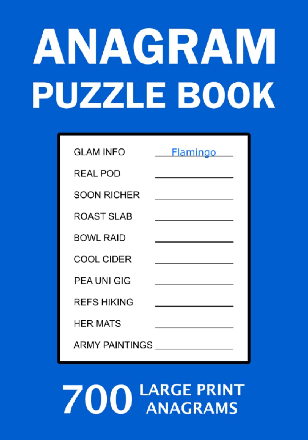 Anagram Puzzle Book: 700 Large Print Anagrams