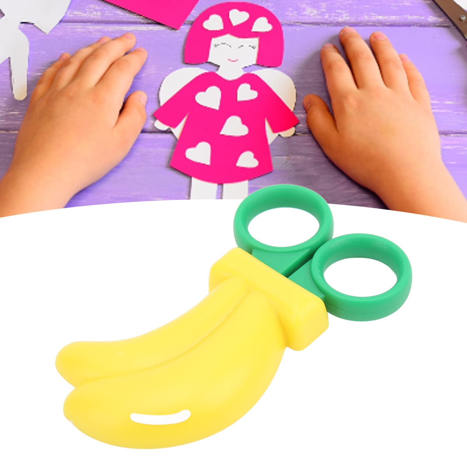 AKOAK Forbici Magnetiche Per Frigorifero A Forma Di Frutta – Design Carino Per Bambini Dai 4 Anni – Rosso (fragola) Con Lama In Acciaio Inox