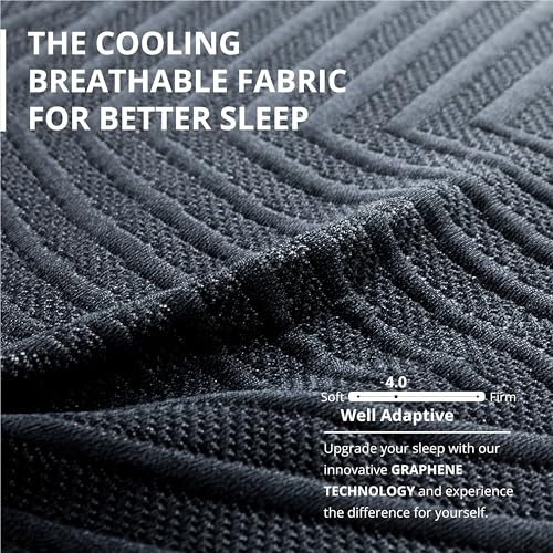 Image of MLILY EGOHOME 14 Inch Queen Size Memory Foam Mattress for Cooling Sleep, Pressure Relief Cooling Copper Gel Bed in a Box, Foam Made in USA, CertiPUR-US Certified, Medium Plush, 60x80x14 Black