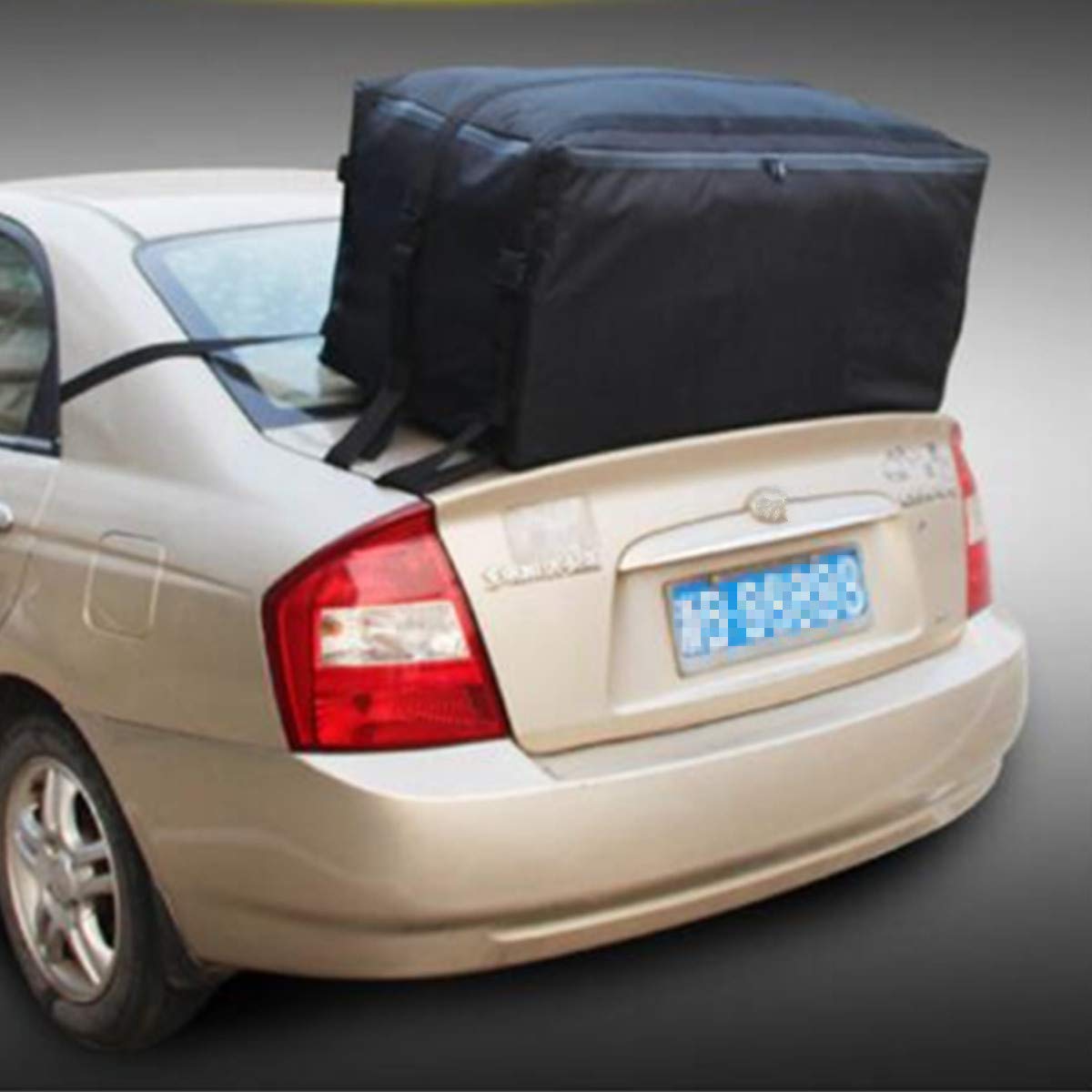 Auto Dachbox 100x50x43cm Auto Dach Rack Cargo Bag Reise Dachbox wasserdichte Träger Gepäck 218l Gepäck Schwarze Aufbewahrungstasche für SUV Auto