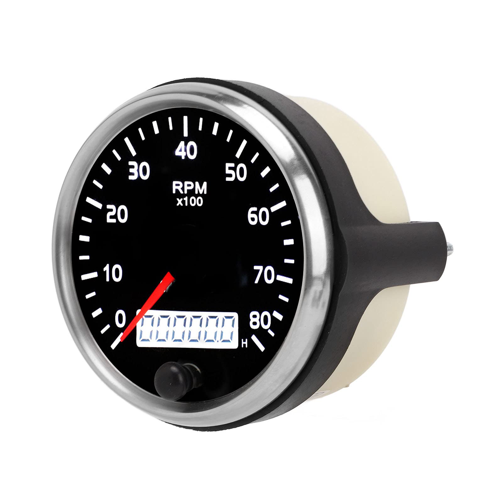 Tacómetro 85mm 0-8000RPM Pantalla LCD para Coche Barco