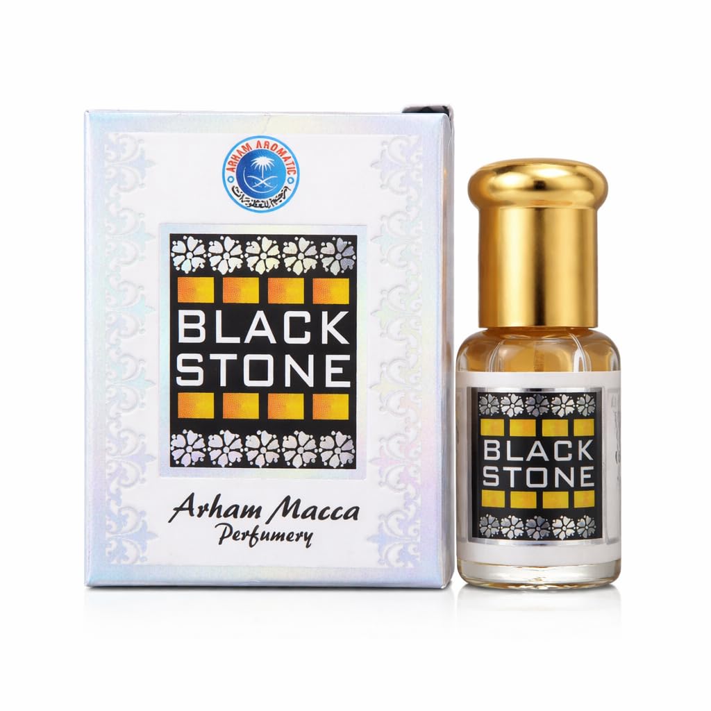 Black Stone Attar 3ml Roll-On Perfume Oil | Long Lasting Alcohol-Free Concentrated Ittar for Men & Women | Premium Arabian Fragrance by Arham Aromatic-image-42