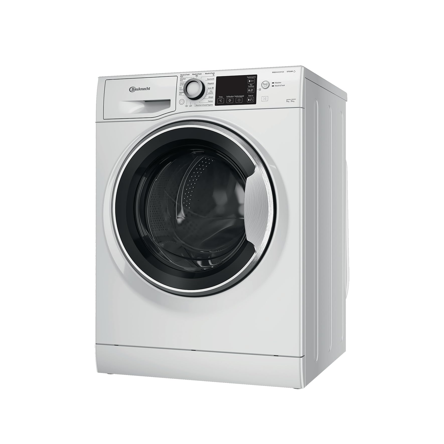 Bauknecht WADR ACTIVE 9614 D Waschtrockner, 9 kg Waschen, 6 kg Trocknen, Active Care Wash & Dry Technologie, Anti-Allergie-Programm, Wolle-Programm, Nachlegefunktion, Dynamic Inverter-Motor, Weiß