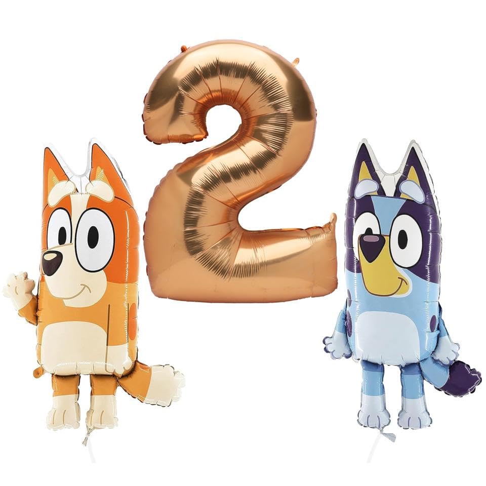 Toyland® Bluey & Bingo Balloon Birthday Pack - 2 x 32