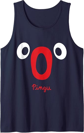Pingu - Shocked Pingu Face Tank Top