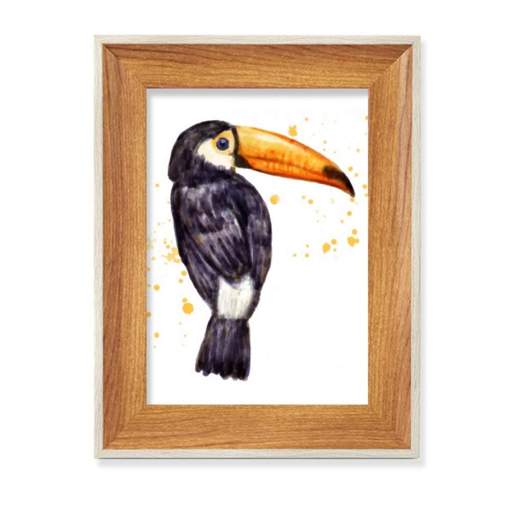 Marco de fotos de madera ramphastos Toco Oiseau evita caídas en mesas de escritorio