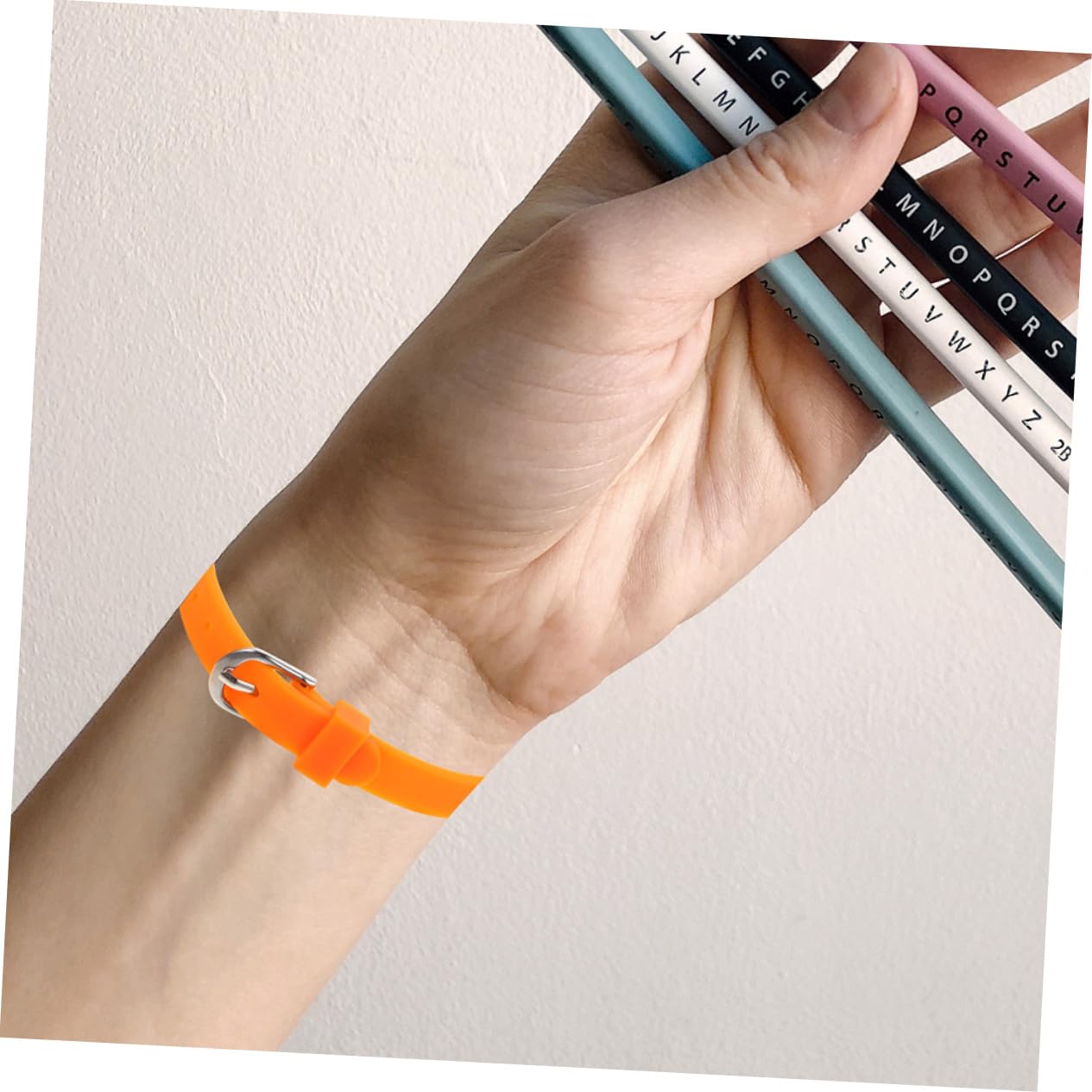 ifundom 2sets Skin Friendly Silicone Bracelets Wristbands for Flexible Watch Straps for Playtime and Parties 12pcs*2