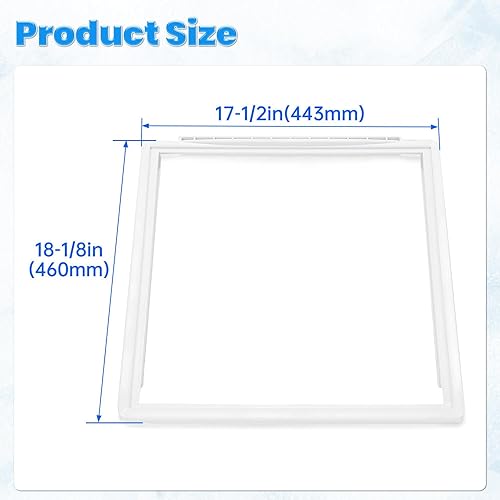 Miniatura 3 de Kojem 241969501 Marco de estante para refrigerador con vidrio compatible con Electrolux Frigidaire Kenmore Whirlpool Refrigerador Crisper Pan Cover