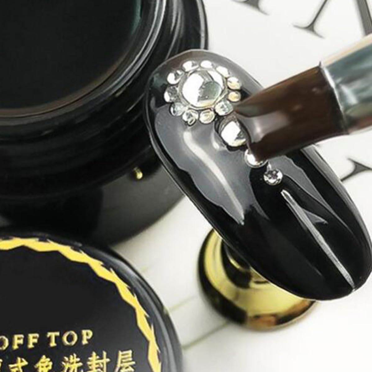 Nail Gel Polish Coat 10g Black Gel for Salon and Home