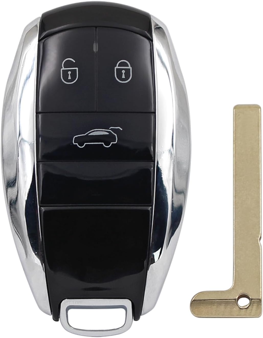 Car Key Fob Cases for Bentley Bentayga 2017-2021, 3 Buttons Smart Remote Key Shell