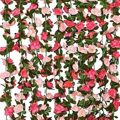 CEWOR 10pcs Artificial Flower Garlands Cover