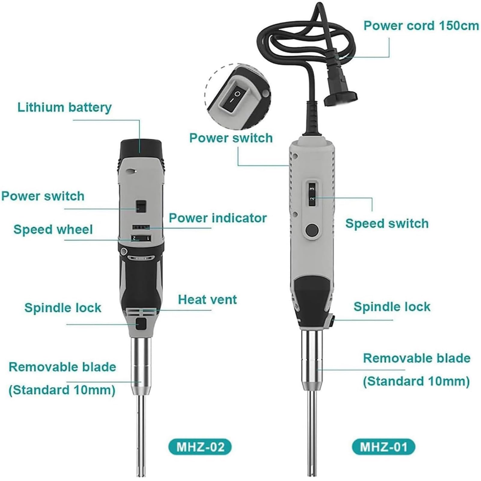 Homogeneizador de Mano | Homogeneizador Tejidos celulares | Mezclador Triturador De Celdas De Muestra | 6 Velocidades Ajustables | para Alimentos, medicamentos, preparación de cosméticos