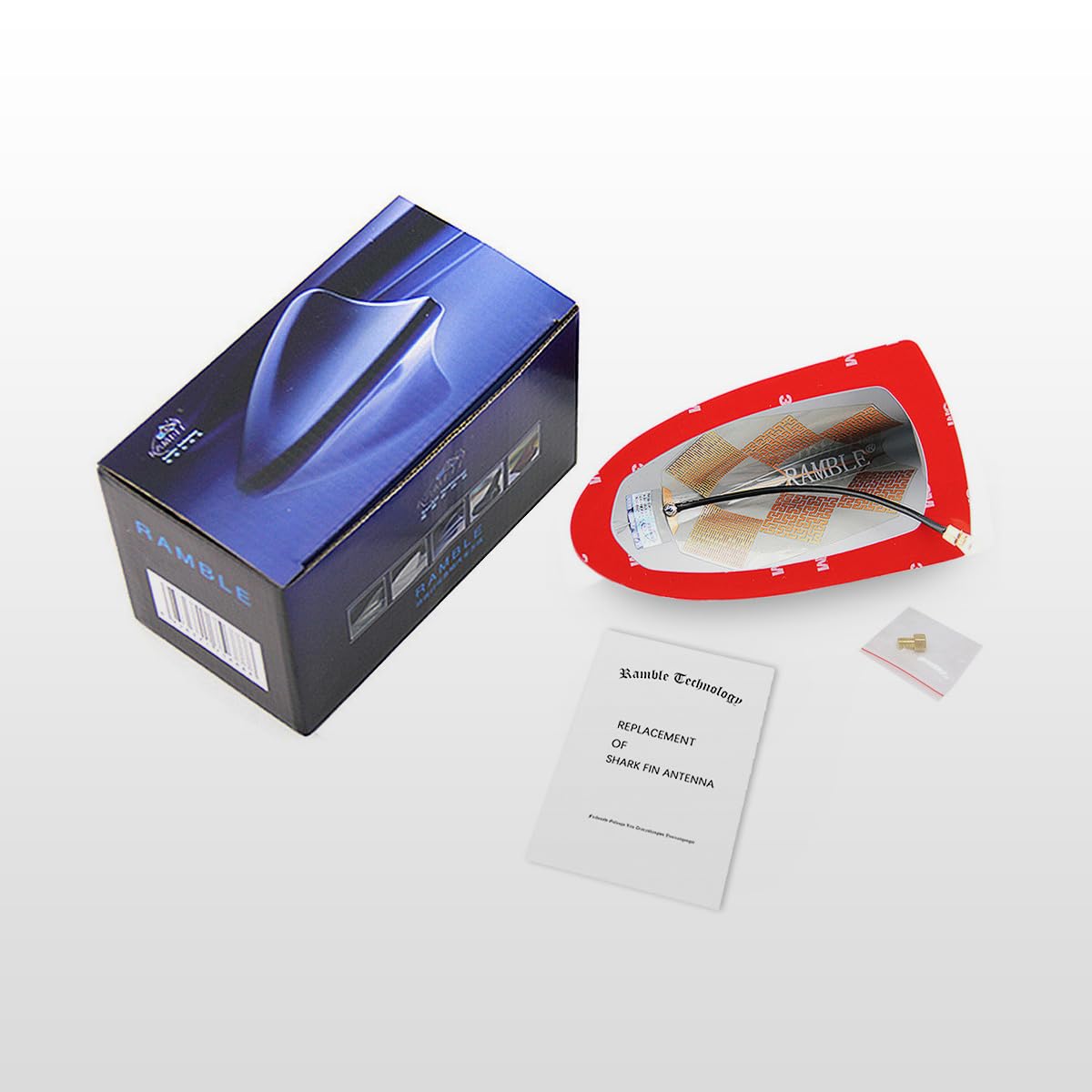 per BMW 1 Serie E81 E87, 120i, 120d, 118i, 118d, 116i, 116d, antenna accessori Shark Auto Parts ((Silver) Argento)