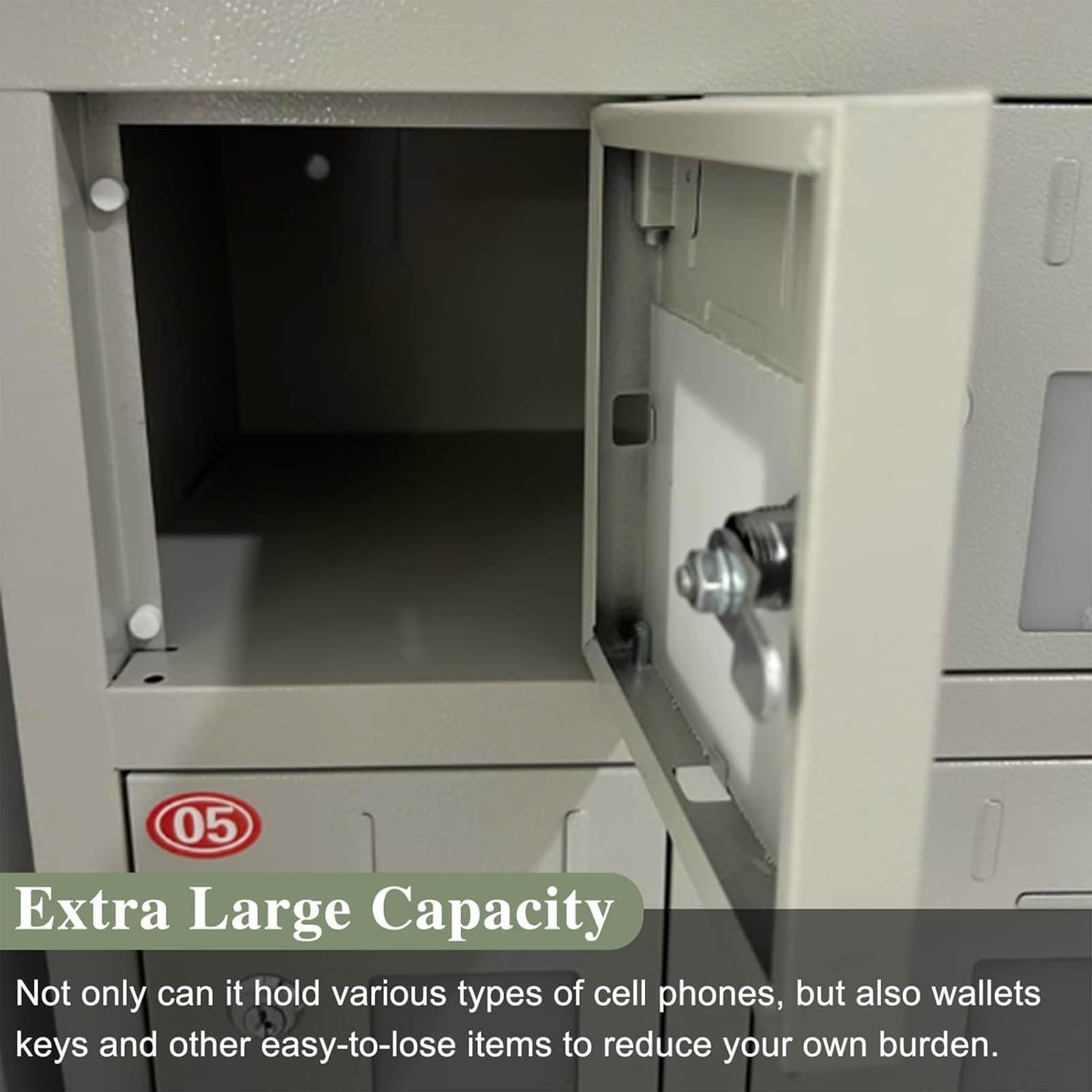 30 slot in acciaio cellulare Sto Locker con finestra visibile Loc indipendente & chiavi armadio sicuro per scuole uffici e fabbriche e conveniente