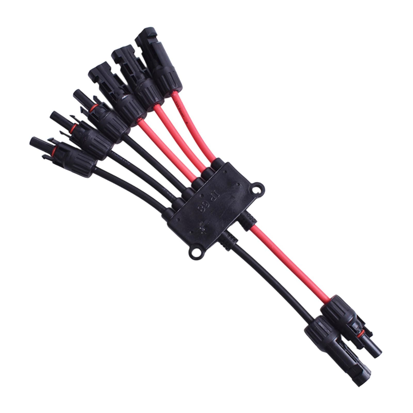 Tsophreniq Efficiency Photovoltaic Y Branch Connector with Weatherproof Designs Fixing for Solar Panel Systems Y Connector Solar