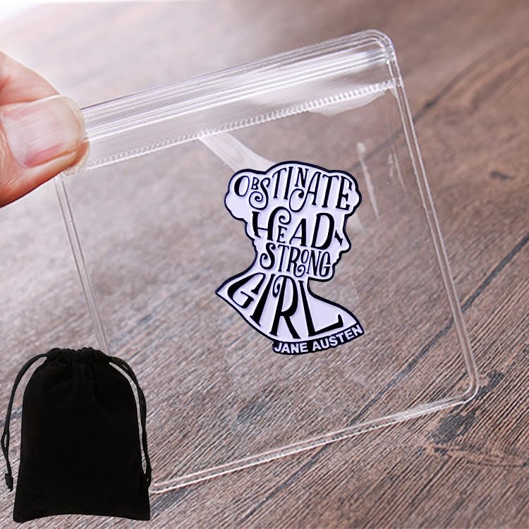 Image of Book Lover Enamel Pin for Book Lover Gift Books Lapel Pin Novelty Book Brooch Badge for Women and Girls