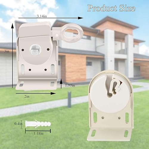 Miniatura 2 de UD - Soporte de montaje universal de repuesto para persianas enrollables para interiores y exteriores, accesorios para persianas enrollables