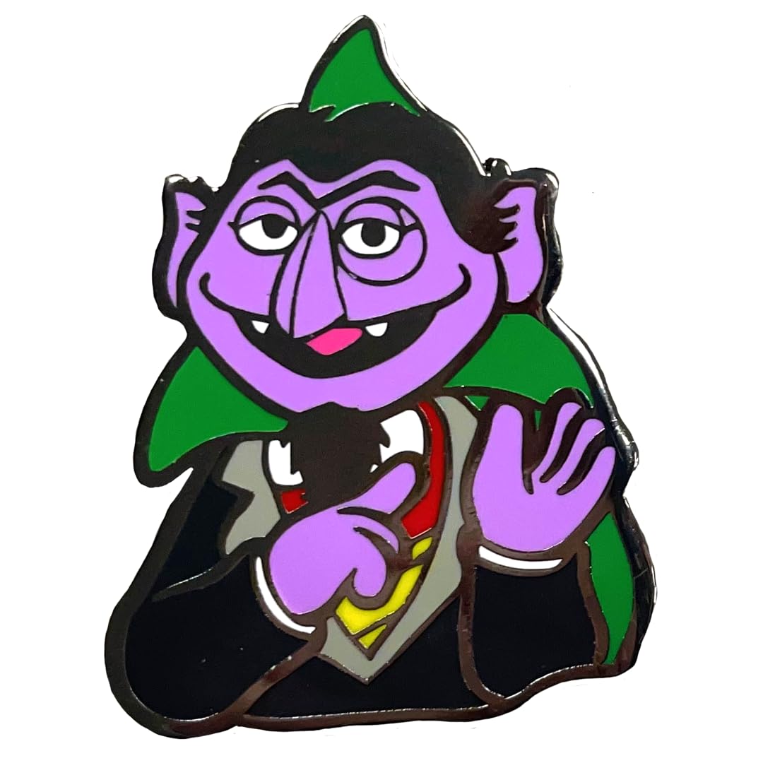 Pawprint Family | Count von Count Enamel Pin Badge | Sesame Street Official Merchandise
