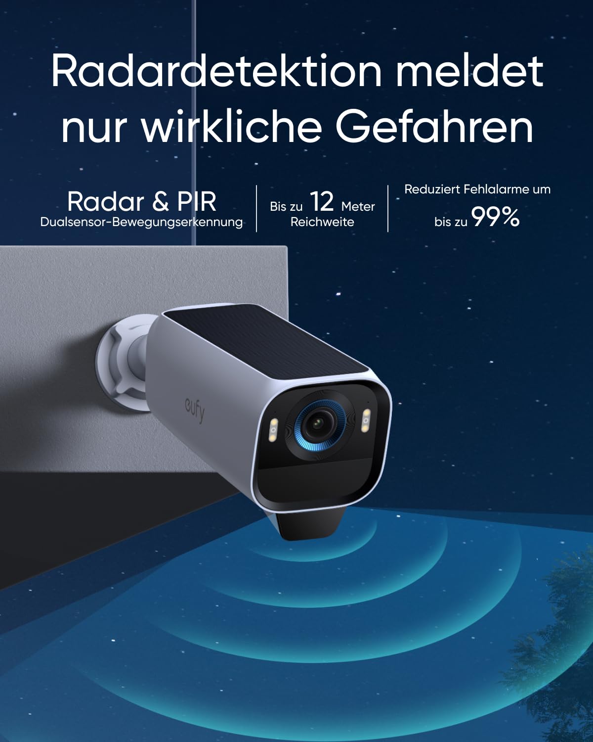 eufyCam S3 Pro 4-Kamera-Set, Überwachungskamera Außen, ohne Abo | Gesichtserkennung-KI, MaxColor Nachtsicht, Erweiterbarer Lokaler Speicher, Forever Power 2.0