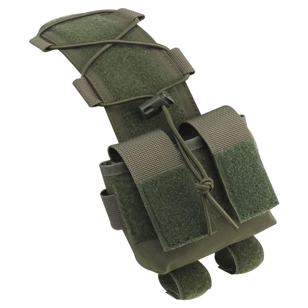 Casco Tattico Da Softair 4 In 1 Aggiornato - Sistema Regolazione Rapida Con Cuffie, Copricasco Borsa for Contrappesi for Equipaggiamento Militare Paintball Cosplay - 5