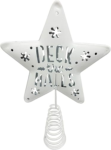 Vista 11 de PEPPERLONELY Decoración de Navidad con purpurina en miniatura, 8.5 x 9 pulgadas, color azul