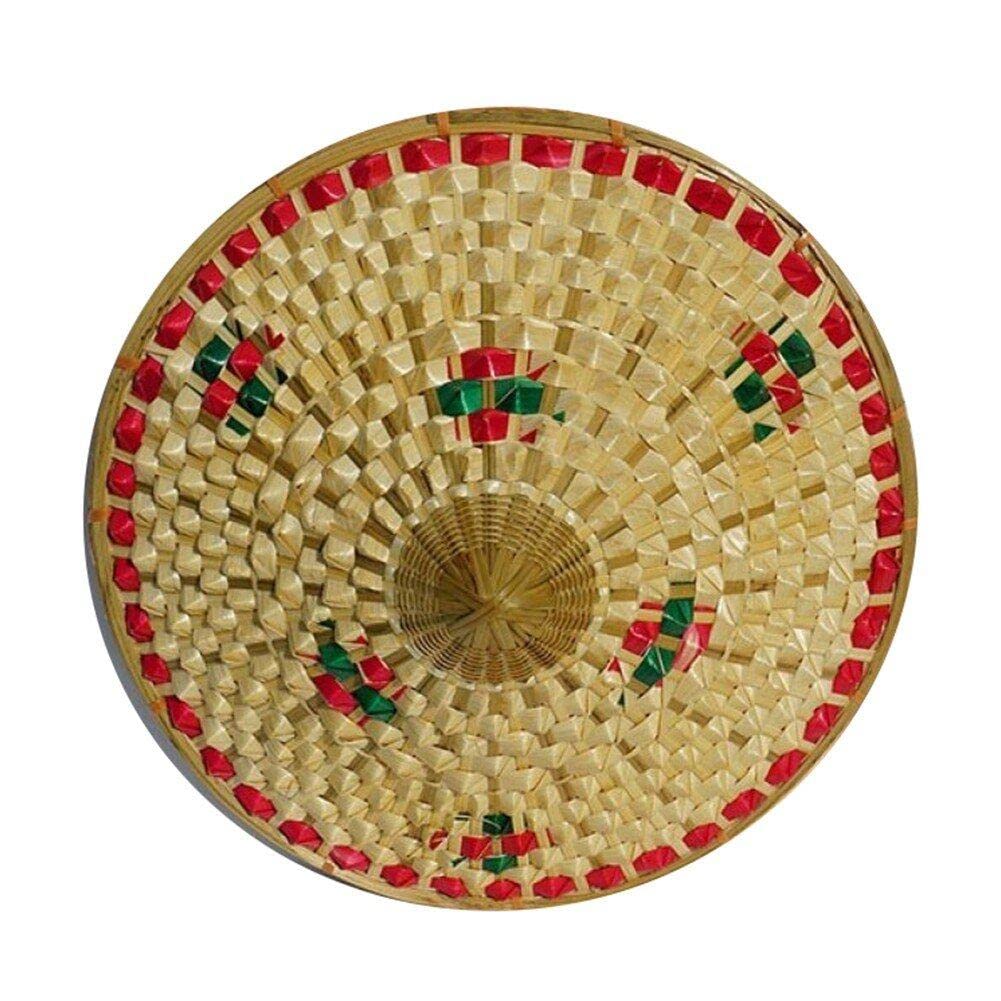 Lpitoy As Shown Handmade Weave Straw Hat Traditional Chinese Style Bamboo Weave Hat Farmer Bamboo Pineapple Cap Fishing Hat With Chin Strap