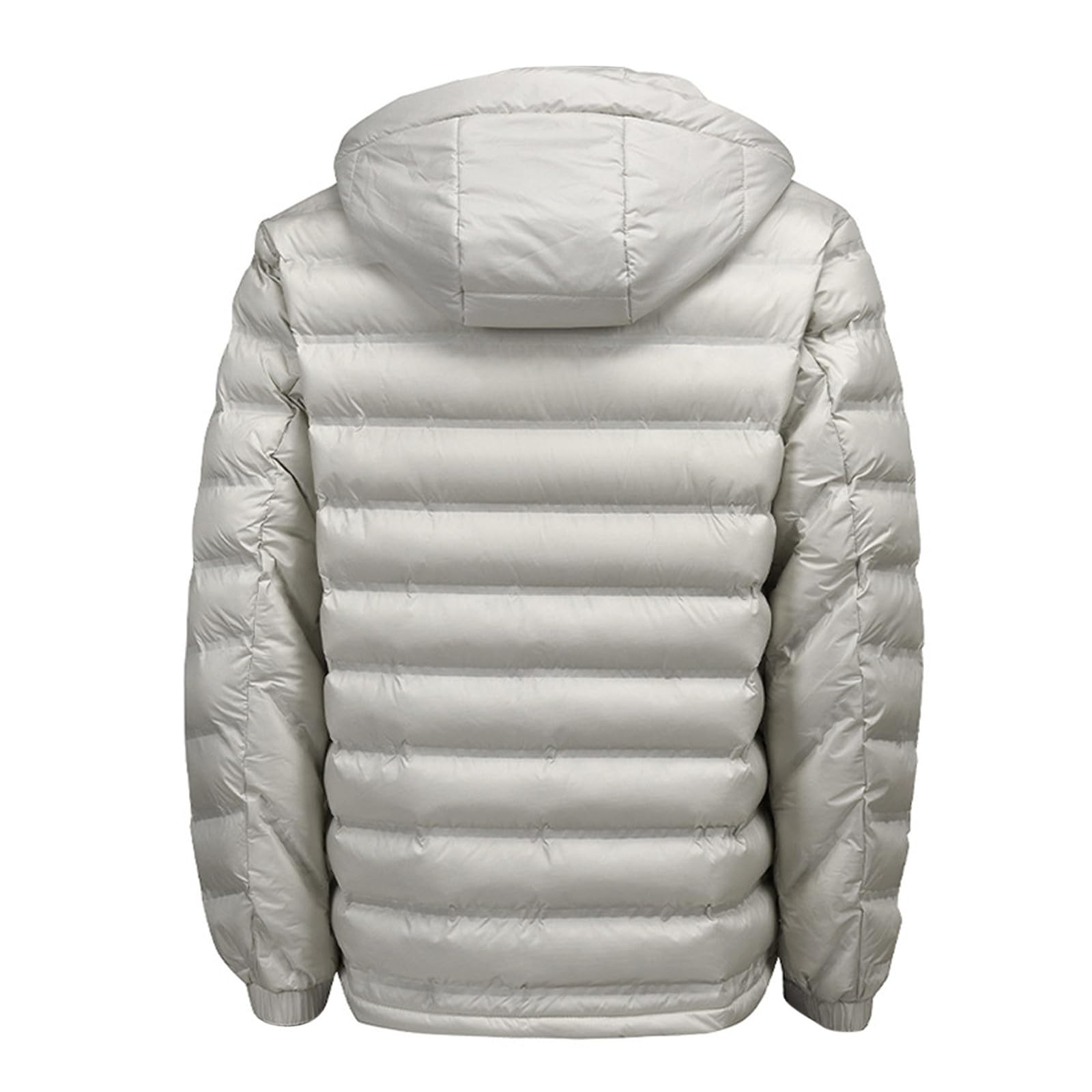 Piumino da uomo, giacca trapuntata, leggera, invernale, per autunno e inverno, tinta unita, per le mezze stagioni, casual, versatile, giacca softshell