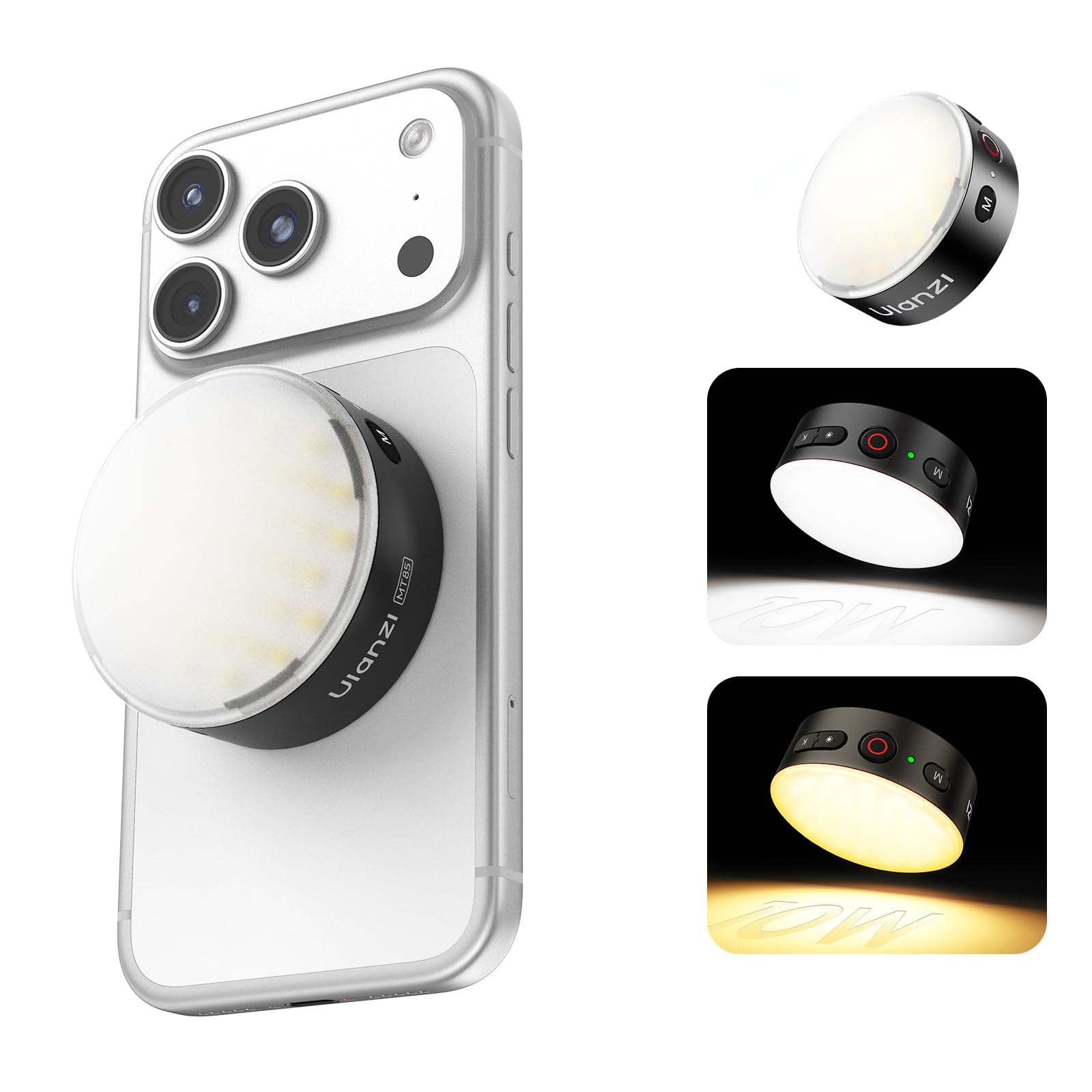 Amazon.com: ULANZI MFL01 Magnetic Phone Camera Flash, 2-in-1 3000