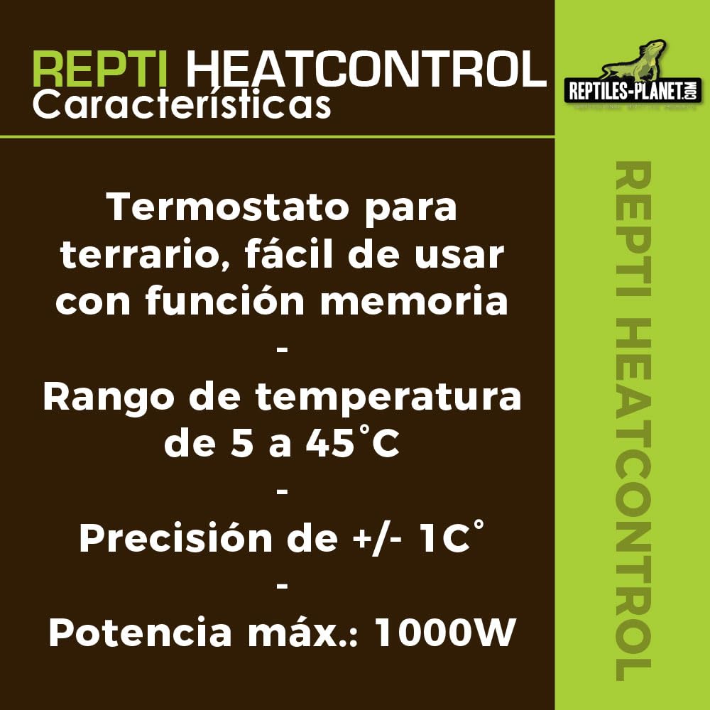 Reptiles Planet - Repti Heatcontrol - Termostato para terrario
