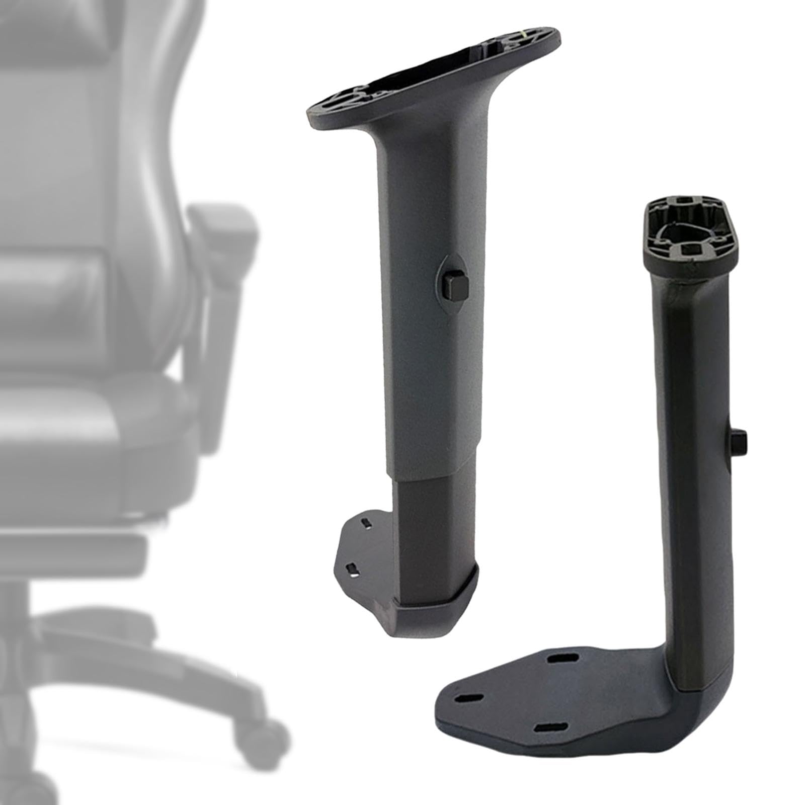 perfk Paire d'accoudoirs de chaise réglables en hauteur, remplacement d'accoudoir de chaise, support, accoudoir de chaise de bureau pour l'apprentissage de, noir
