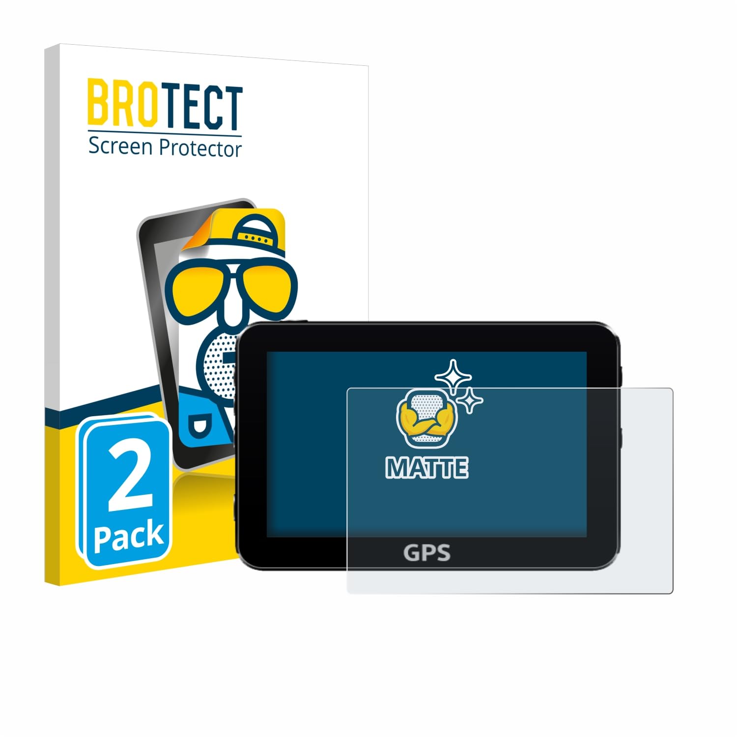 brotect Pellicola Protettiva Opaca 7" per GPS 17.8 cm (7,0 pollici) 154.8 mm x 87 mm 16:9 2 Pezzi
