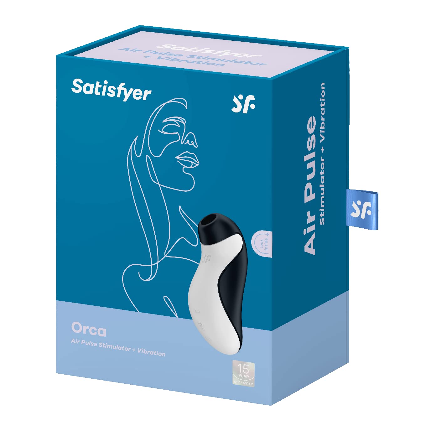 Satisfyer Orca Vibrador Ondas de Presión | Juguetes sexuales Dual con 2 Motores una Estimulación máxima | Resistente al Agua (IPX7) | Juguetes eroticos para Mujeres Succionador de Clítoris Femenino
