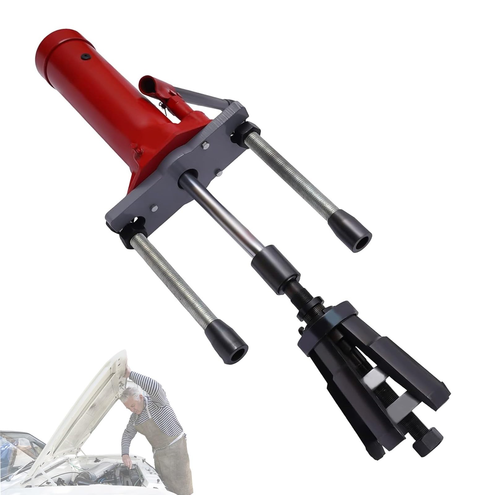 Zestaw narzędzi do ściągania cylindrów, stalowe uniwersalne ściągacze do automatycznej naprawy, 80–135 mm, na mokro i na sucho, zawiera ciągnięcie koła łożyska do ciągnika, ciężarówki i samochodu