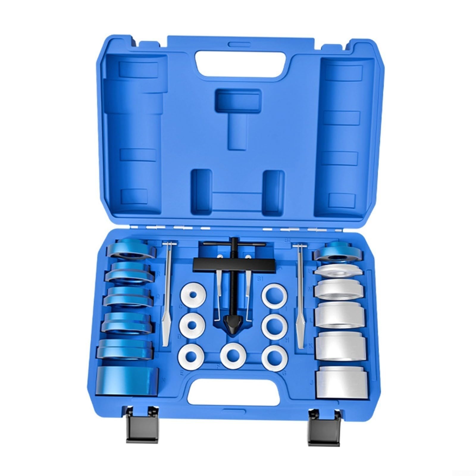 Set di attrezzi per albero motore, 22 pezzi, 28-64 mm, rimozione e installatore con adattatori in alluminio per auto, camion, furgone riparazione manutenzione