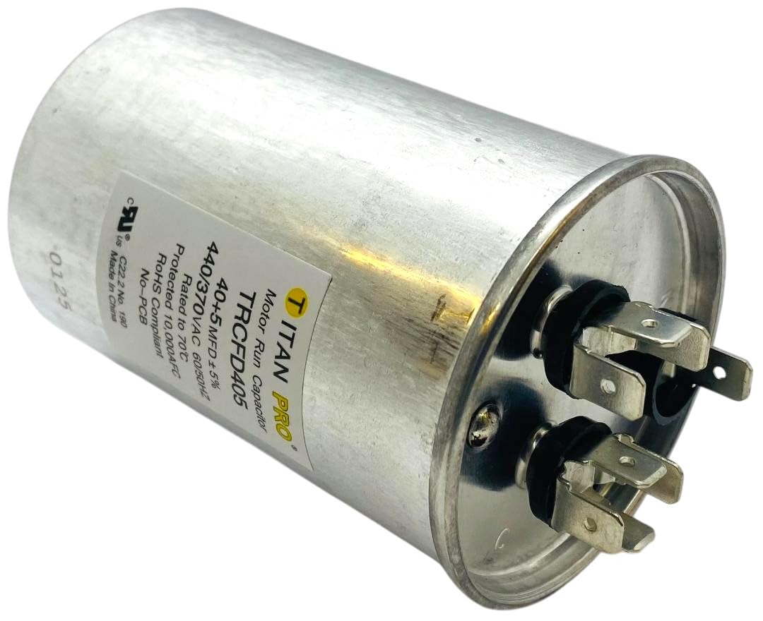 TITAN PRO TRCFD405 Condensador de motor redondo 4-13/16 pulgadas H