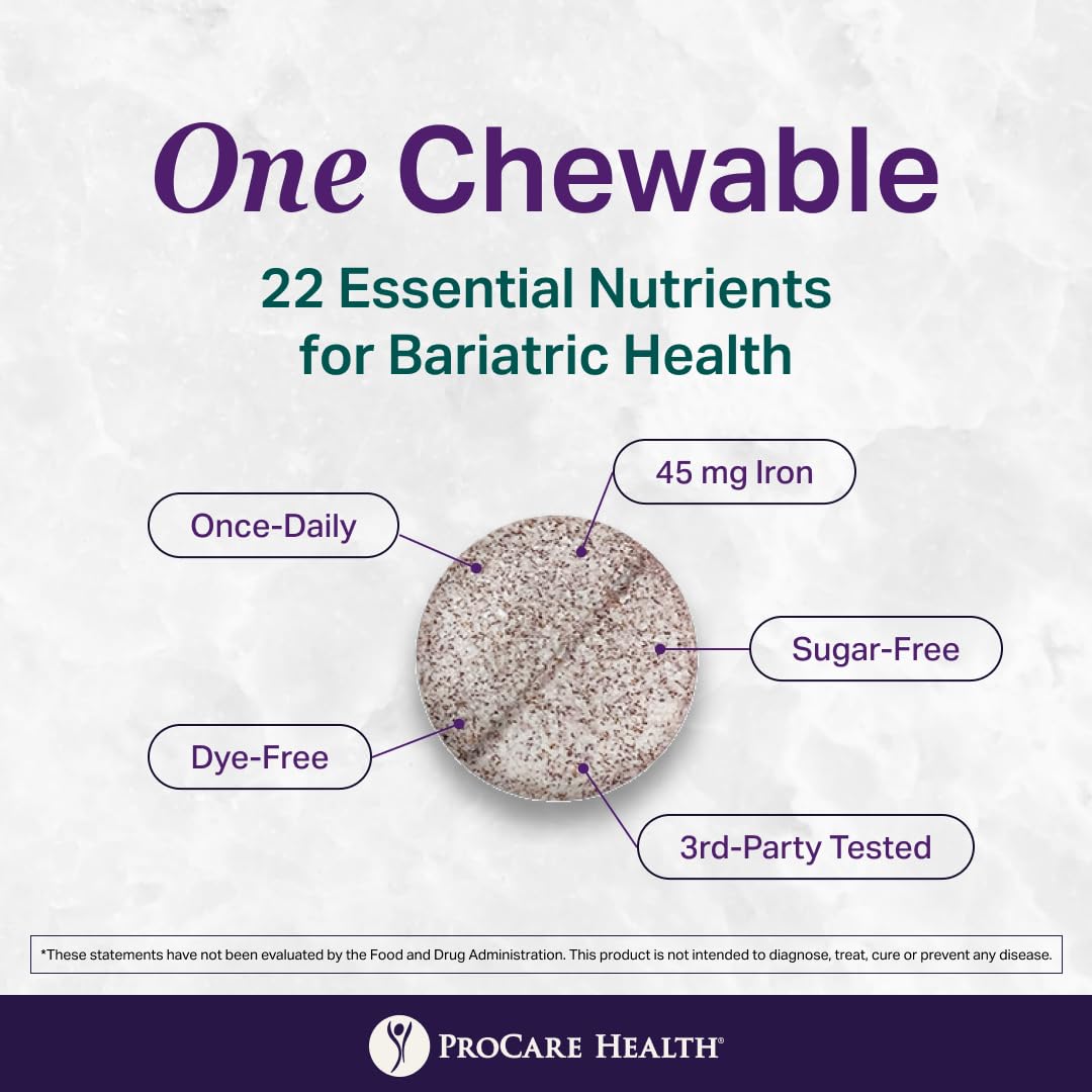 Core-45 Bariatric Multivitamin | Fruit Punch | Chewable | 30ct — Amazon image 4