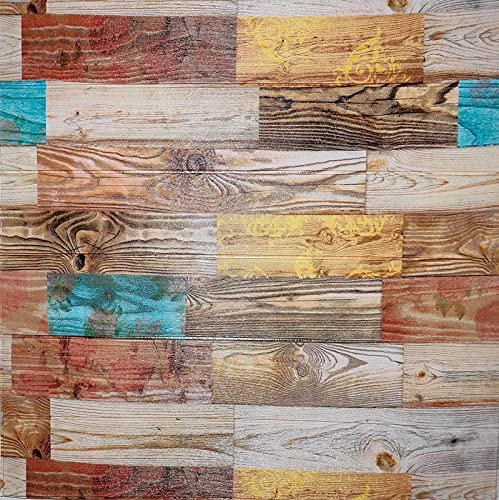 CuteWallDesigns Wooden Wallpaper for Walls 3D (1 Pc) I Foam Wall Paper Sticker I Furniture Wallpaper for Almirah, Wardrobe, Door I Wall Decor (Vintage Chocolate, 1 Piece of 70 X 70cm) (B095VXTP57) Amazon Price History, Amazon Price Tracker