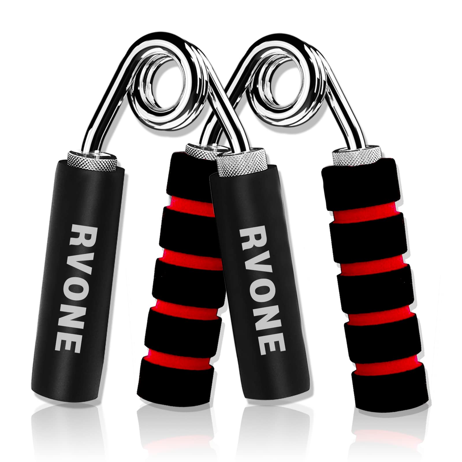 RVONE Hand Grip Strengthener Adjustable Resistance 50-150 LBS Grip Strength Trainer, Hand Gripper Finger Strengthener, Workout Squeezer Wrist Forearm Muscle Exerciser Metal Training
