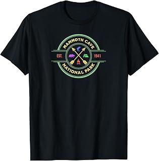 Mammoth Cave National Park Rustic Style Logo Camping Hiking T-Shirt