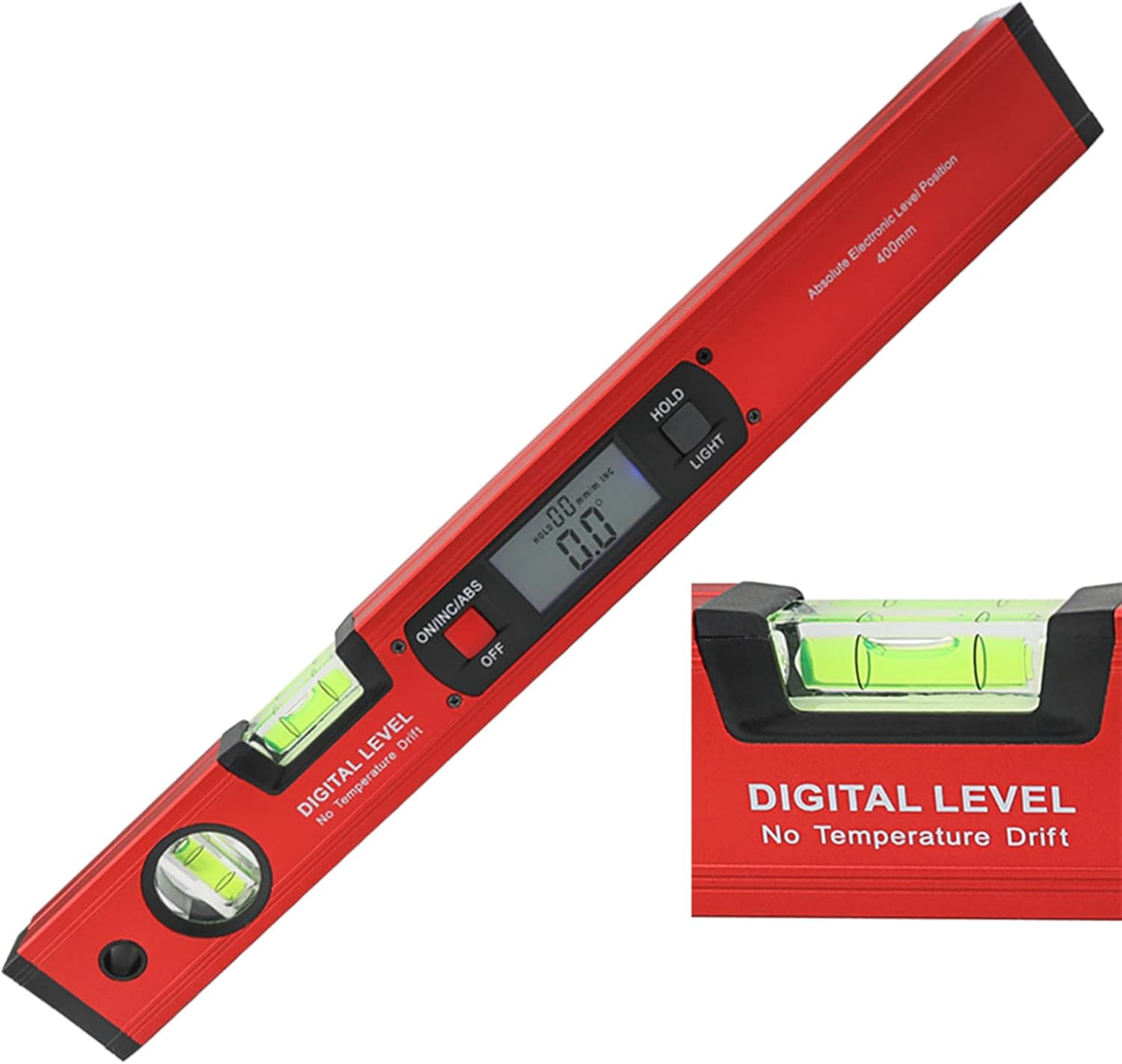 16-inch Digital Spirit and Protractor for Construction Carpenter Accurate Measurement Lightweight