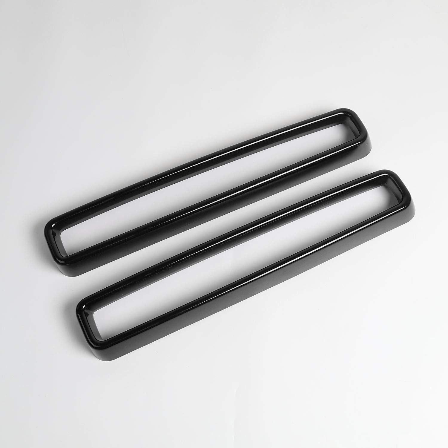Voodonala for Challenger Front Grille Radiator Grille Inserts Grillwork Trim for 2015-2026+ Dodge Challenger Exterior Accessories, ABS Black 2pcs