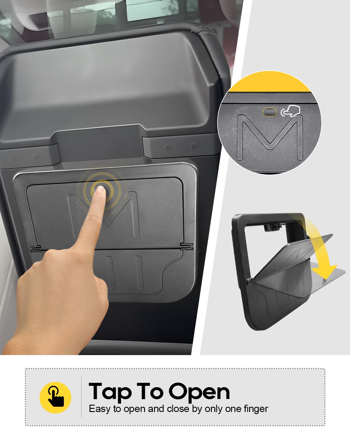 Boîte De Rangement Cachée Pour Accoudoir Tesla Model 3 Highland 2024-2025 - Compartiment Secret Discret Pour Portefeuille, Clés - 3