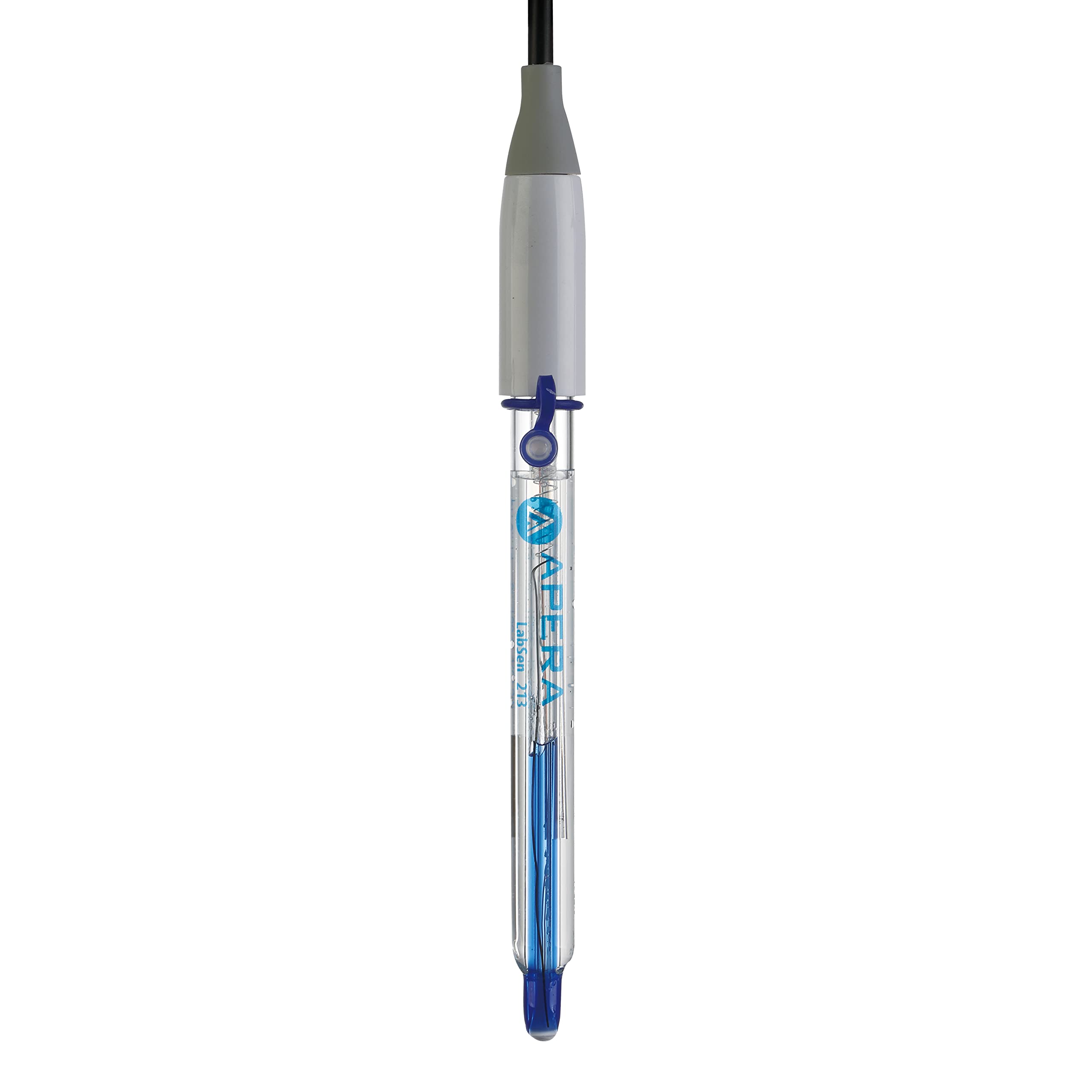 Apera Instruments LabSen 213 - Electrodo combinado de pH de vidrio con sensor de temperatura integrado, compatible con TRIS y conector BNC | Con sensor de temperatura integrado, compatible con TRIS, conector BNC