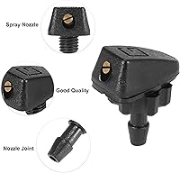 Vista 4 de ACROPIX Kit universal de boquillas para limpiaparabrisas delantero con conector de manguera de líquido de limpiaparabrisas, paquete de 10
