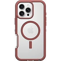 OtterBox Cover per iPhone 16 Pro Max Defender Series XT MagSafe, resistente a shock e cadute, cover ultra robusta, testata 7x vs le norme anti caduta MIL-STD 810G, Trasparente, Marrone